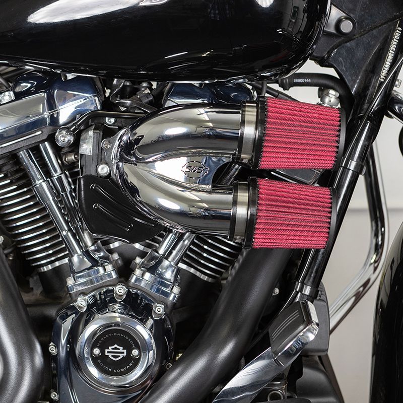 S&S Air Cleaner クローム　ハーレー　スポーツスター Tuned Induction Kit in Chrome for 2017-2024 HD<sup>®</sup
