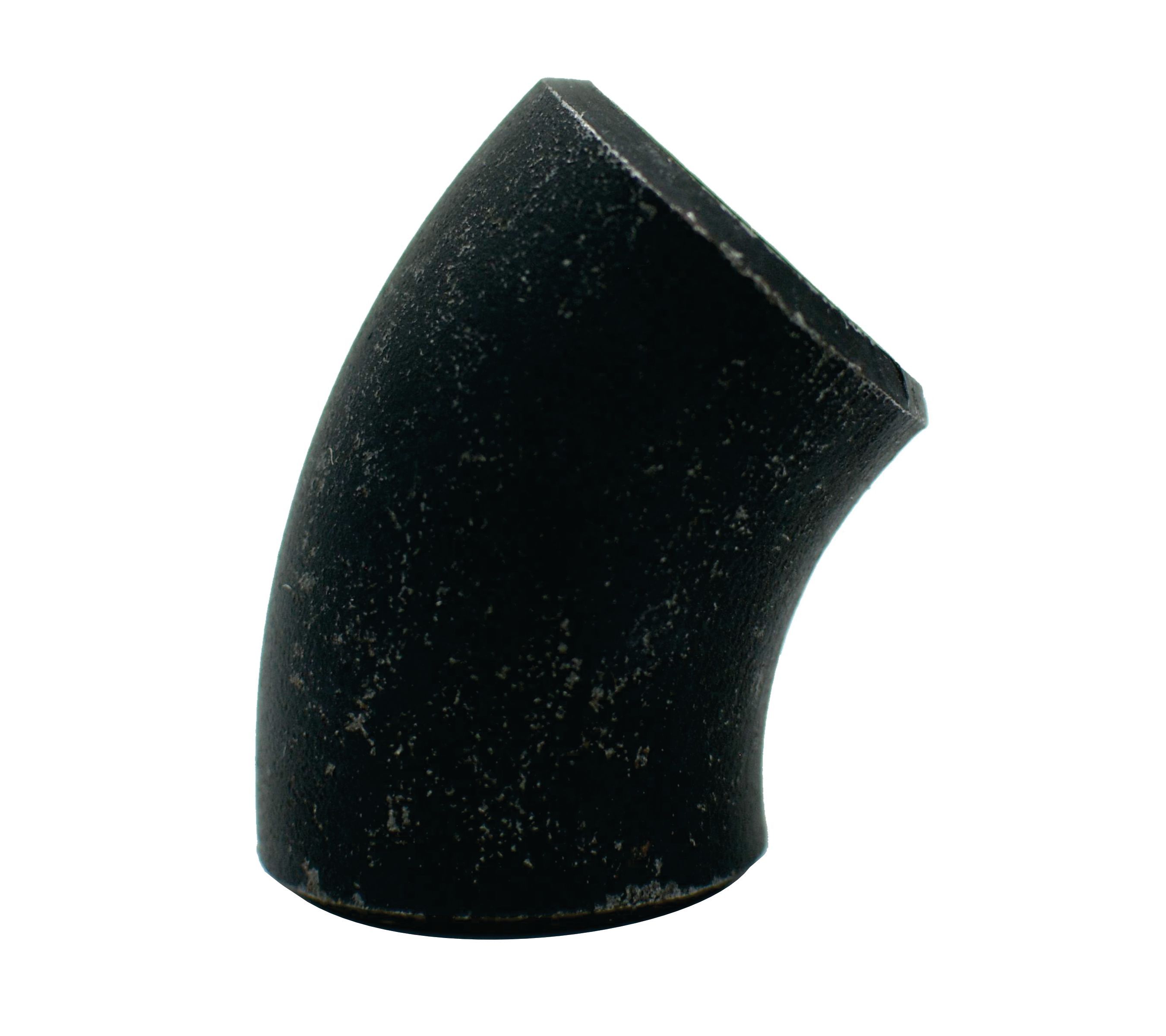 Schedule 40 Long Radius 45-Degree Elbow – Carbon Steel Butt Weld Fitting, WPB, Model B020611