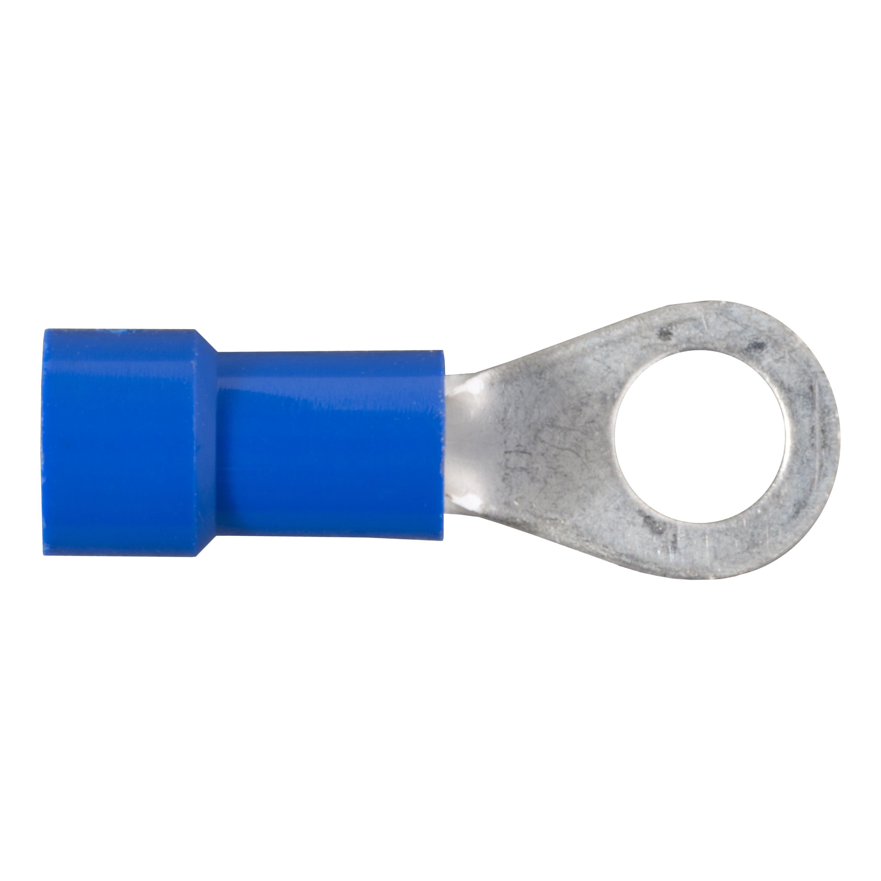 200 PACK 16-14 GAUGE AWG GA BLUE CAR GROUND WIRE RING TERMINALS CONNECTORS #10