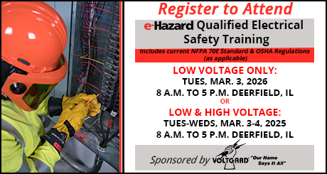 e-Hazard March 3-4 LVHV Qualified Person Electrical Safety Training Class