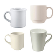 Bright White Mugs