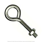5/16"-18 x 3-1/4" Stainless Steel Wire Turned Eye Bolt with Nut - 10 per Box