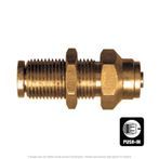 DOT 1/4" Tube Push-To-Connect Bulkhead Union