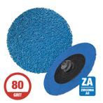 CGW 59574  3" Quick Change Disc Roll-On Arb. 80G  Zirconia 50 per Box