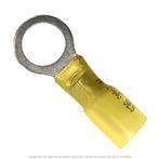 Heat Shrink Ring Terminal 12-10 AWG, 3/8" Stud - 50 Pack