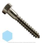 5/16" x 2-1/2" Stainless Steel Hex Lag Screw 18-8
