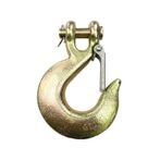 1/4" Alloy G70 Clevis Slip Hook with Latch Yellow Zinc