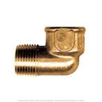 90° Forged Brass Street Elbow 1/2" Pipe Thread