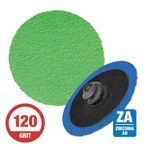 CGW 59593  2" Quick Change Disc Roll-On Arb. 120G  Zirconia Grind Aid 50 per Box