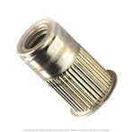 M8 x 1.25 Marson MLR Ribbed Large Flange Rivet Nut, Steel, 0.7mm - 3.8mm Grip, 25-pack