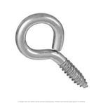 0.225" x 2-1/16" Overall Length Standard Style Screw Eye - 100 per Box