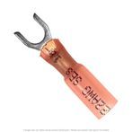 Heat Shrink Spade Terminal Red 22-18 AWG, #10 Stud - 50 Pack