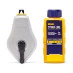 IRWIN Strait-Line Classic Aluminum Chalk Reel w/ 4 oz. Blue Chalk
