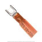 Heat Shrink Spade Terminal Red 22-18 AWG, #6 Stud - 50 Pack