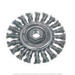 CGW 60052 Knot 6" Wire Wheel Brush Std. .020 Carbon 1/2" Face 1-1/2" Trim  5/8"-11 AH