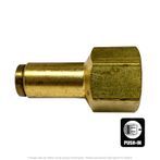 DOT Female Push-To-Connect Connector, 1/4" Tube x 1/8" FPT