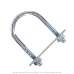 1/4"-20 x 1-1/2" Pipe x 3-1/2" Deep U-Bolt Zinc - 10 per Box