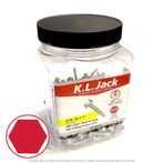 #10 x 1" Ceramic Coated Hex Washer Head Tek Screws - 250 Per Jar