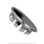 7/8" Nickel Plated Plug Button - 50 per Box