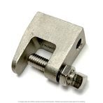 3/8"-16 Stainless Steel Junior Top Beam Clamp, 3/4" Jaw Opening