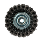 CGW 60539 Knot 4" Wire Cup Brush .020 Carbon 1-1/4" Trim 5/8"-11 AH