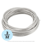 3/32" x 100 ft. Stainless Steel 7x19 Cable