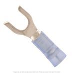 Nylon Insulated Block Spade Terminal Blue 16-14 AWG, #6 Stud - 50 Pack