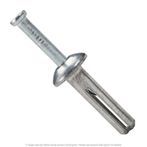 1/4" x 1" Mushroom Head Nail-In Zamac Drive Anchor - 100 per Box