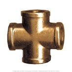 Forged Brass Cross 1/4" Female Pipe Thread