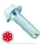 3/8"-16 x 2" Zinc Plated Serrated Flange Bolt Grade 8