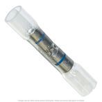 Opti-Seal Crystal Clear Heat Shrink Butt Connector with Blue Stripe 16-14 AWG - 50 Pack