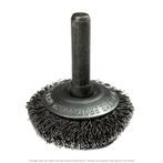 CGW 60160 Crimp 1-1/2" Wire Wheel Brush .012 Carbon 1/4" Face 1" Trim 1/4" Shank