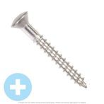 #5 x 3/4" Stainless Steel Phillips Oval Head Wood Screw