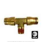 DOT Male Push-To-Connect Branch Tee, 3/8" Tube x 3/8" Tube x 1/8" MPT