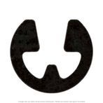 11/64" Shaft E-Type Retaining Ring Phosphate & Oil Finish - 100 per Box