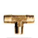 Forged Brass Tee 1/4" Male Pipe Thread