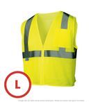 Class 2 Lime Mesh Safety Vest Large