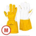 Tillman 49 Lined 5" Cuff Goatskin/Split Cowhide Back MIG Glove with Glidepatch Medium