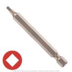 #1 x 3-1/2" Overall Length Square Drive Insert Bit