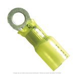 Heat Shrink Ring Terminal 12-10 AWG, 1/2" Stud - 50 Pack
