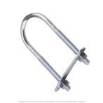 3/8"-16 x 3" Pipe x 6-1/2" Long U-Bolt Zinc - 10 per Box