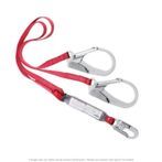 3M Protecta PRO 6 Ft. Pack Twin Leg 100% Tie-Off Shock Absorbing Lanyard, 2 Rebar Hooks,1340180