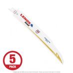 Lenox Gold 960GR  9" x 10 TPI Recip Saw Blade, Demo Metal and Wood, 5-Pack