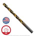 9/32" Titanium Nitride Coated Drill Bit 135° pt. - 6 per Pack