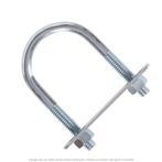 1/2"-13 x 3" Pipe x 5-1/2" Deep U-Bolt Zinc - 10 per Box