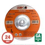 CGW 35682 Ultra ZA Pipeline Grinding Wheel 7" x 1/8" x 5/8"-11 T27 24G Zirconia 10 per Box