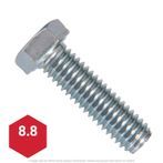 M16-2.0 x 55mm Zinc Plated Hex Head Cap Screw Class 8.8
