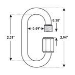 5/16" Quick Link Connector Zinc Plated