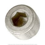 1/4"-18 Pipe Thread Stainless Steel Taper Dryseal Socket Pipe Plug