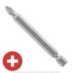 #1 x 3-1/2" Overall Length Phillips Insert Bit